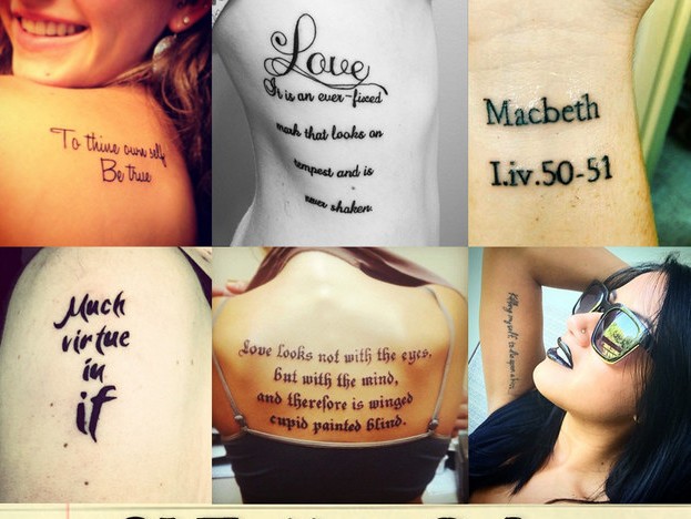 4 Tato yang Hanya Dimengerti Penggemar Shakespeare