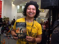 Novel ini ditulisnya setelah empat tahun vakum di dunia penulisan dan menyelesaikan beasiswa International Writing Program 2010 di IOWA University dari Kedutaan Besar Amerika Serikat. Pool/Akew/detikFoto.