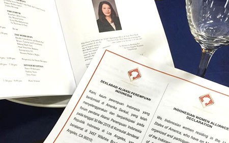 Aliansi Perempuan Indonesia Dideklarasikan di LA
