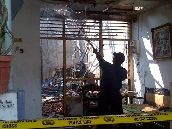 Kebakaran Hanguskan 4 Rumah Dinas Polisi di Semarang