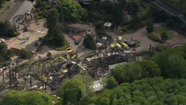 Roller Coaster di Alton Towers Kecelakaan, 4 Orang Luka Parah