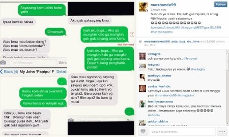 Egi John Panggil Marshanda Istri di Instagram