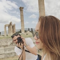 BCL dan Ashraf memamerkan kemesraan mereka di Yunani di Instagram masing-masing. (Instagram/Bunga Citra Lestari)