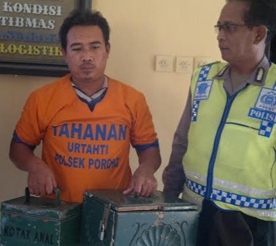 Spesialis Curi Kotak Amal Babak Belur Dihajar Massa