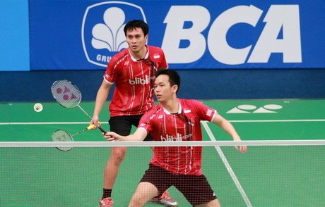 Sempat Kesulitan, Hendra/Ahsan Akhirnya Menang