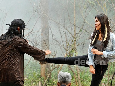 Ciaaat... Awas, Ditendang Syahnaz!