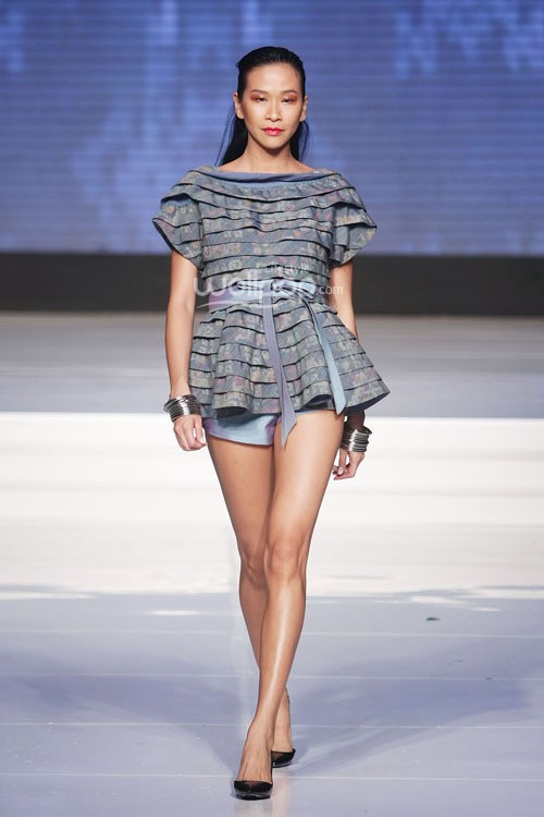 Hamy Culture by Stephanus Hamy BALI. Cita Tenun Indonesia. Jakarta Fashion & Food Festival 2015 at Ballroom Harris Hotel. Kelapa Gading. Jakarta. [Foto: Mohammad Abduh/Wolipop]