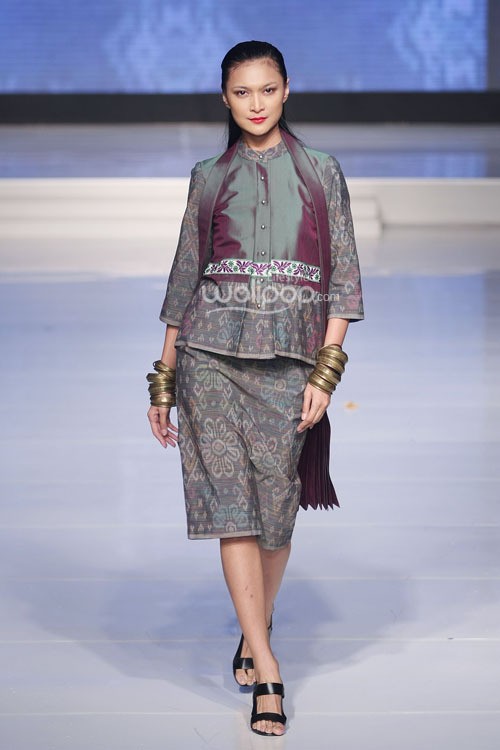 Hamy Culture by Stephanus Hamy BALI. Cita Tenun Indonesia. Jakarta Fashion & Food Festival 2015 at Ballroom Harris Hotel. Kelapa Gading. Jakarta. [Foto: Mohammad Abduh/Wolipop]