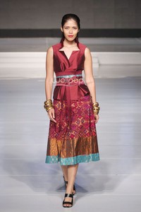 Hamy Culture by Stephanus Hamy BALI. Cita Tenun Indonesia. Jakarta Fashion & Food Festival 2015 at Ballroom Harris Hotel. Kelapa Gading. Jakarta. [Foto: Mohammad Abduh/Wolipop]