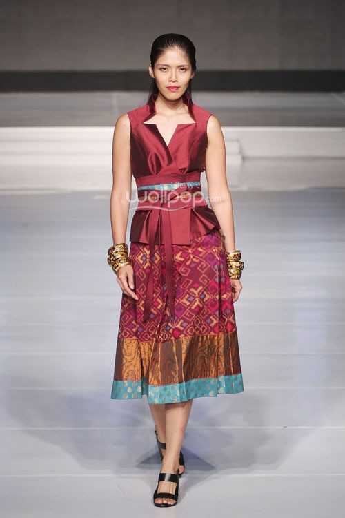 Hamy Culture by Stephanus Hamy BALI. Cita Tenun Indonesia. Jakarta Fashion & Food Festival 2015 at Ballroom Harris Hotel. Kelapa Gading. Jakarta. [Foto: Mohammad Abduh/Wolipop]