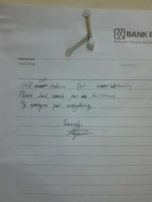 Ini Aneka Kejanggalan Surat Wasiat Perpisahan Akseyna, Ditulis Pembunuh?