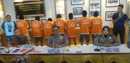 7 Begal Asal Lampung Diringkus Tim Gabungan Pemberantasan Preman