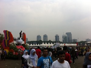 Begini Raut Antusias Warga Bersiap Sambut Jakarnaval Sore ini