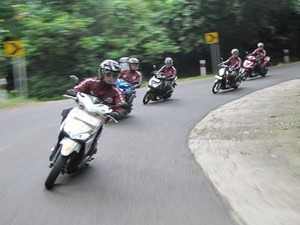 Ramaikan Hari Terakhir Touring, 150 Rider Honda Tumpah ke Jalanan Lombok