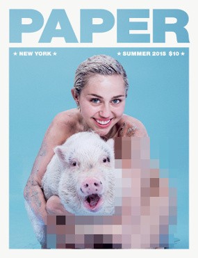 Ikuti Jejak Kim Kardashian, Miley Cyrus Juga Bugil di Majalah Paper