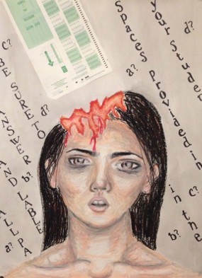 Spooky! Siswa SMA Bikin Ilustrasi Seperti Hantu
