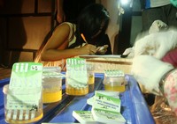 Hasilnya dari total 101 orang yang dilakukan tes urine di tiga tempat kos sekitar Kampus STIE Satria dan dua tempat hiburan malam yang berada di Jalan Dr. Suparno dan Jalan S. Parman Kota Purwokerto, tiga diantaranya positif menggunakan narkoba, diantaranya satu wanita positif mengkonsumsi sabu-sabu dan dua lainnya positif menggunakan Benzo (salah satu zat adiktif yang terkandung dalam narkoba golongan C).