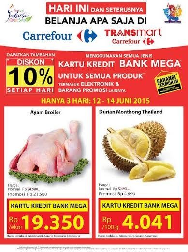 Ayam dan Durian Diskon di Carrefour, Ini Harganya