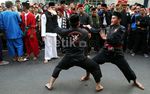 Pesilat Unjuk Kebolehan di Bundaran HI