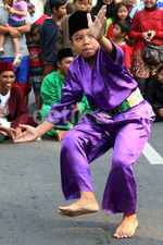 Pesilat Unjuk Kebolehan di Bundaran HI