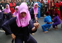 Kirab 1.000 Pendekar dan Gelar Pangsi Betawi digelar untuk memeriahkan HUT ke-488 Jakarta.