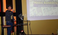 Pencipta karakter 'Si Juki' tengah mempersentasikan karakter yang sudah dipopulerkannya sejak akhir 2011 lalu.
