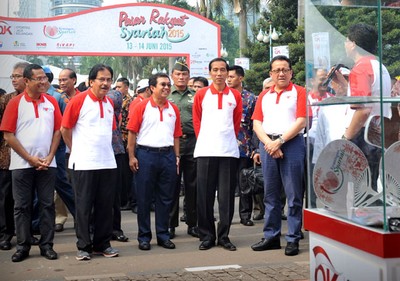 Jokowi Resmikan Pasar Rakyat Syariah