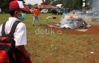 Barang haram ini merupakan hasil operasi Mei-Juni 2015. Lamhot Aritonang/detikFoto.