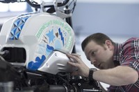 Aslinya motor merupakan hasil ubahan dari R nineT. Jangan pernah meremehkan motor yang satu ini, karena motor ini memiliki suspensi terbaik yang dilengkapi dengan pelek alumunium. Pool/dok BMW.