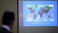 Penampakan hilal baik secara global maupun Indonesia, Brunei Darussalam, Malaysia dan Singapura berdasarkan ketinggian masih dalam kategori negatif.
