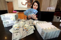 Melambatnya pertumbuhan ekonomi Indonesia di triwulan I-2015 dan melemahnya nilai tukar rupiah terhadap dolar memberi sentimen negatif ke pelaku pasar.
