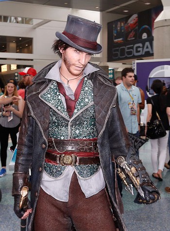Cosplayer ala Jacob Frye, si jagoan Assasins Creed (istimewa/detikcom/gettyimages)