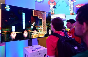 Mencoba game Super Mario. (istimewa/detikcom/gettyimages)