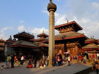 Kathmandu Durbar Square adalah salah satu Durbar (lapangan/alun-alun) yang berada di Kathmandu Valley, Nepal. Kawasan ini penuh bangunan bersejarah yang berdiri sejak abad ke-12 sampai 18 (Sastri/detikTravel)