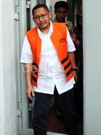 Anas sempat mengomentari putusan kasasi yang memperberat hukumannya. Menurut Anas, putusan itu tidak adil bagi dirinya. Pool/Lamhot Aritonang/detikFoto.