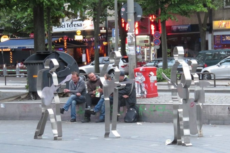 Patung The Beatles di Hamburg (Suhendra/detikTravel) Patung The Beatles di Hamburg (Suhendra/detikTravel)