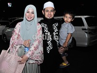 Untuk yang pertama kalinya, ia muncul di layar kaca menjadi bintang tamu sebuah acara bersama sang istri, Puput Melati. Pool/Noel/detikFoto.