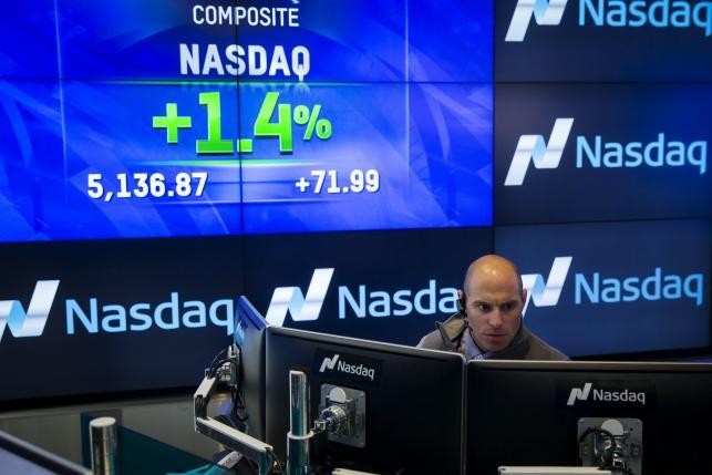 Wall Street Hijau, Nasdaq Cetak Rekor