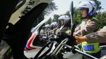 Mengintip Polwan Latihan Mengendarai Moge dan Trail