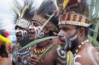 Perayaan Festival Danau Sentani ini merupakan acara rutin yang digelar setiap tahunya. Tahun ini festival diramaikan oleh aksi dari 9 suku adat masyarakat Sentani (Randy/detikTravel)