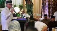 Ketua MPR Zulkifli Hasan memberikan sambutan.