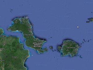 Ini Penampakan Hancurnya Bangka Belitung dari Google Maps