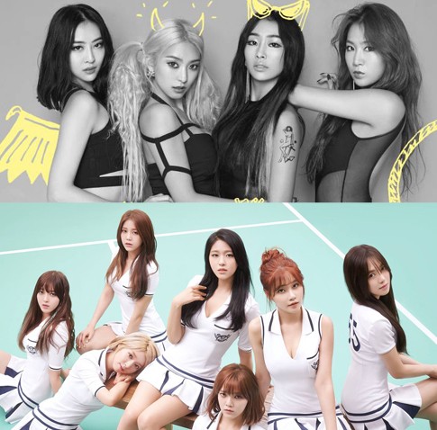 Sengit! SISTAR dan AOA Bersaing Ketat di Chart Musik