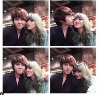 Dara tampak dikecup Tyo. Instagram.