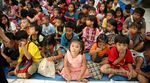Anak-anak Bantaran Kali Ciliwung Belajar Alquran