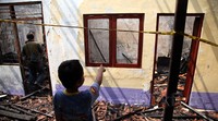 Keempat ruangan yang terbakar tersebut adalah ruang Sekjen Komnas PA, ruang penyimpanan data, serta dua ruang untuk para pekerja di Komnas PA biasa menginap.
