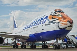Kampanye Satwa, Hidung Pesawat Rusia Dilukis Wajah Harimau Siberia