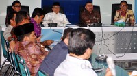 Rapat tersebut dalam rangka untuk menghadapi Pilkada serentak 2015. Pool/Lamhot Aritonang/detikFoto.