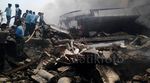 Pesawat Hercules Hancur Berkeping-keping