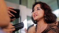 Menurut Meuthia, dia sedang melakukan riset terkait pengaruh KPK dalam perbaikan pengelolaan kelembagaan baik di kementerian maupun di lembaga pemerintahan lain. Pool/Suhar Bimar/detikFoto.
